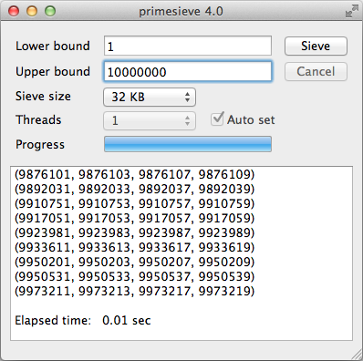 primesieve for Mac OS X 7.5 full